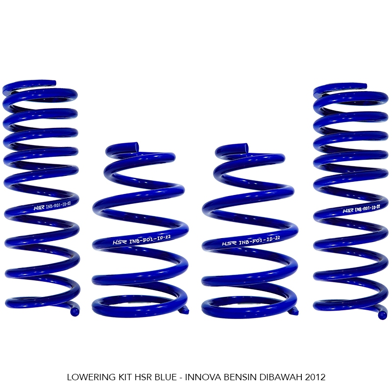 LOWERING KIT HSR BLUE - INNOVA BENSIN dibawah 2012