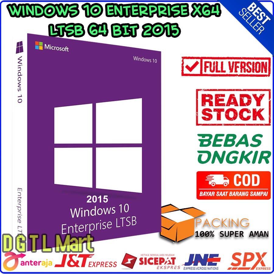 DVD Windows 10 Enterprise x64 LTSB 64 Bit 2015 ( Versi Ringan )
