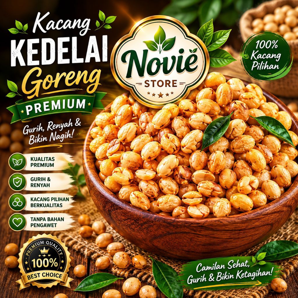 Kacang Kedelai Goreng 1 Kg, Kacang Kedelai Goreng Import
