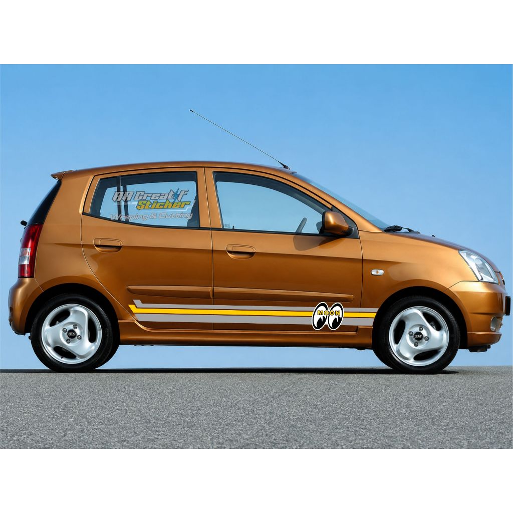 STICKER CUTTING MOBIL kia PICANTO 2007 MOONEYES