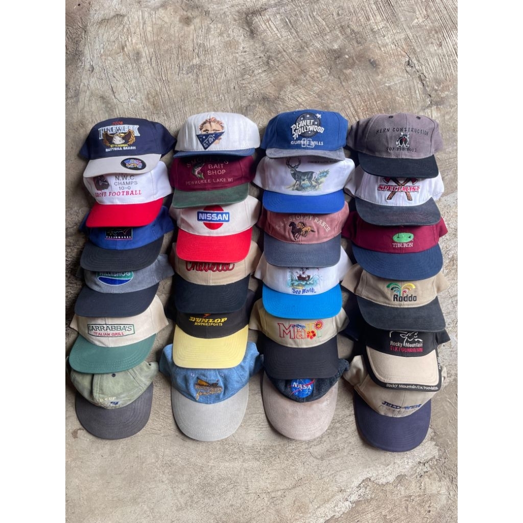 Topi Twotone Vintage Topi Dua warna (new stock)