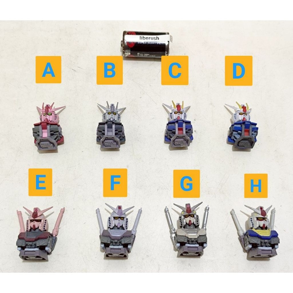 [/Pcs] Bandai gashapon gundam head collection Seed strike freedom , rx-78-2 rx78 head bust DX collec