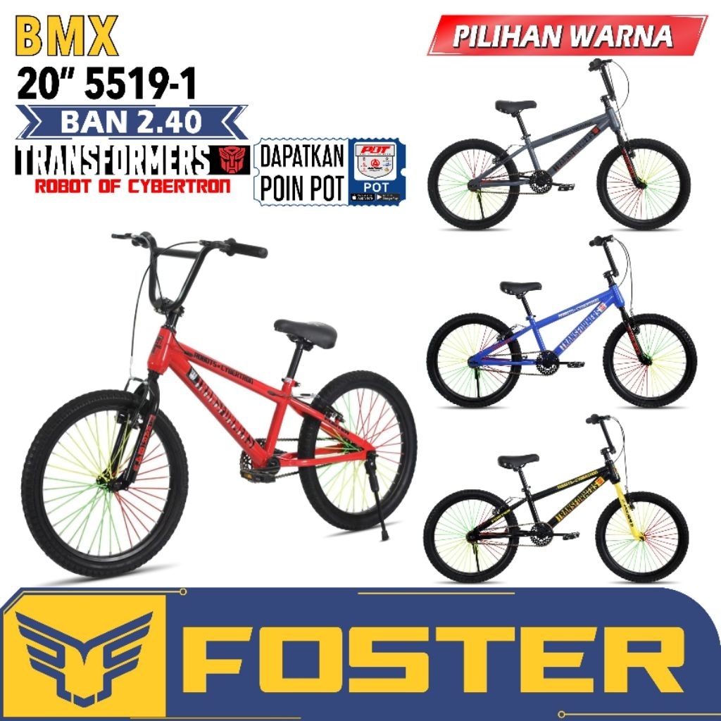 sepeda bmx 20 axxil dan bmx 20 maximus,mortein,foster,centrum