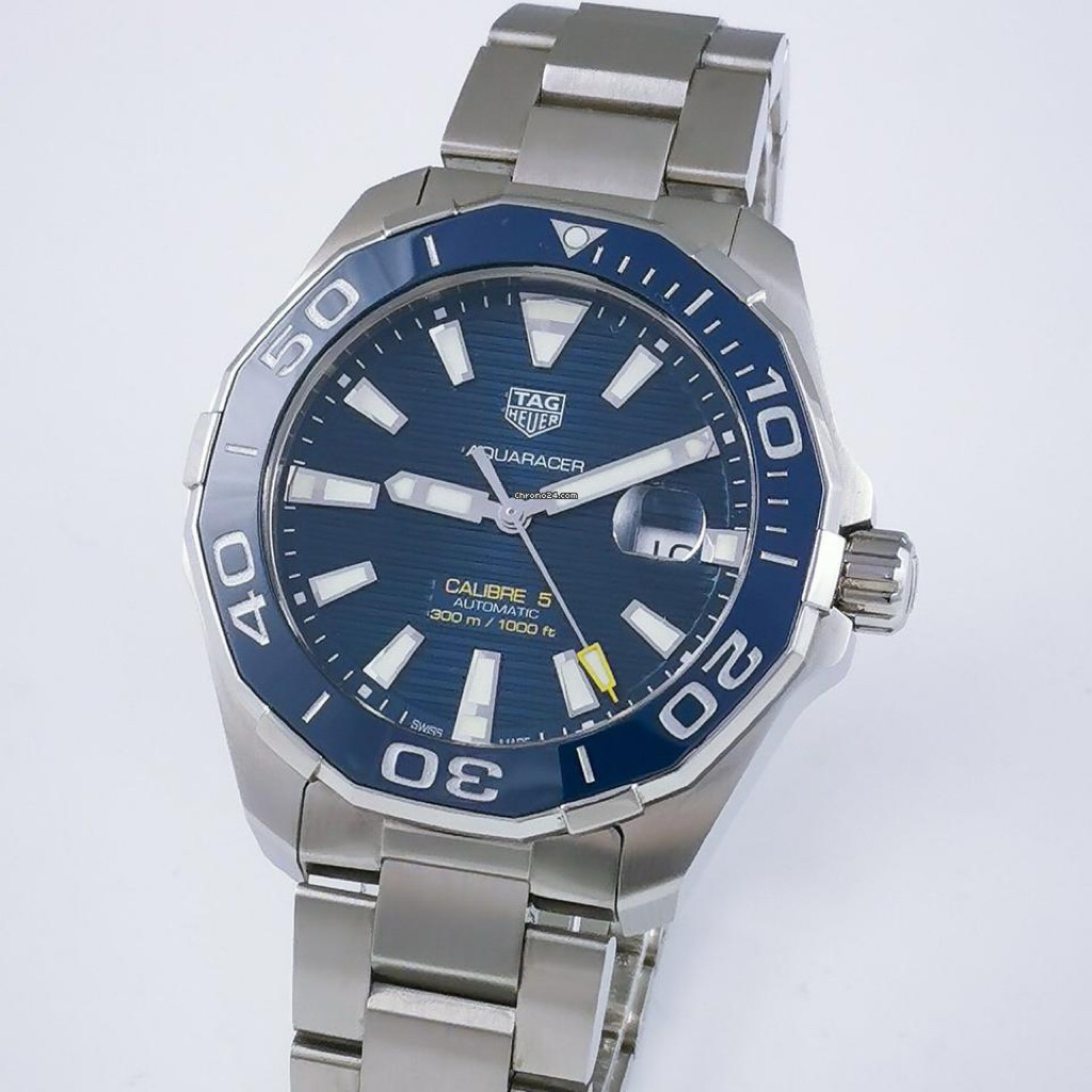 ORIGINAL JAM TANGAN PRIA TAG Heuer Aquaracer 300M Automatic 43mm Calibre 5 Box & Papiere