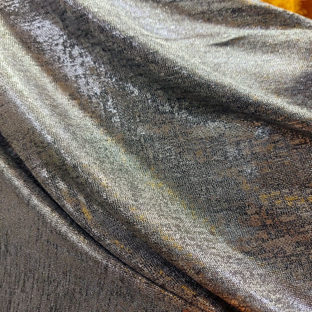 kain spandek premium  - kain lame gliter  - kain lame hologram glossy ( silver)
