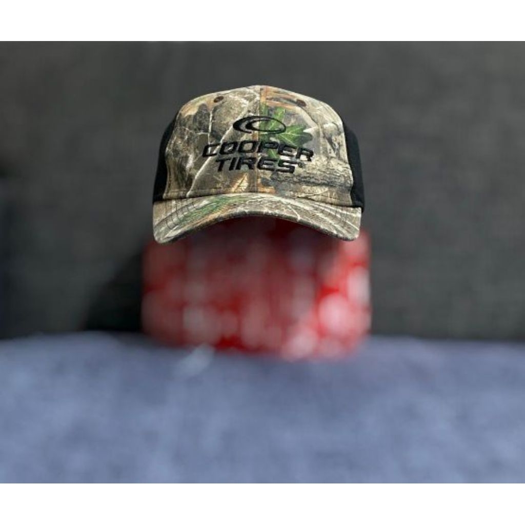 Topi Trucker Camo Cooper Tires Original Vintage Realtree Edge Cap Second