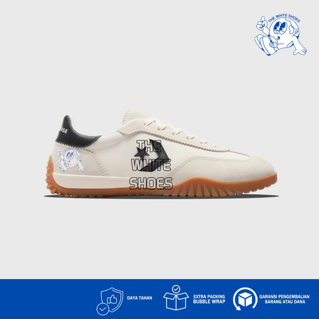 Sepatu Converse Run Star Trainers White Egret