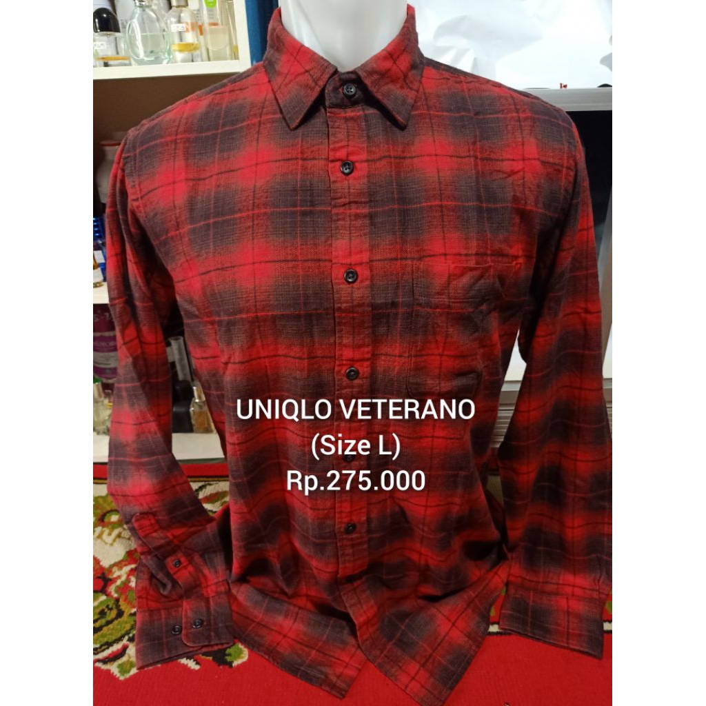 Kemeja Flanel UNIQLO VETERANO OriginaL