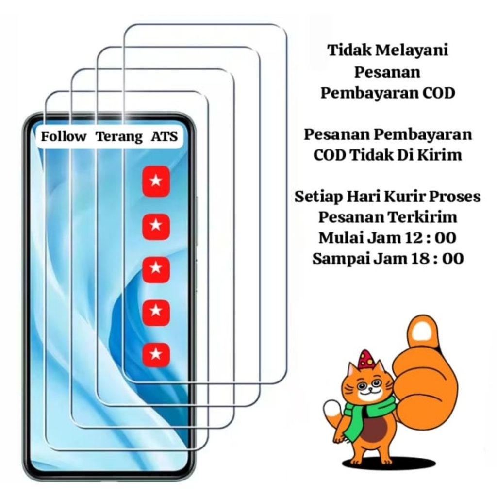 Kaca Bening Tempered Glass Samsung A11 Temper Pelindung Layar Handphone Depan TG Samsung Galaxy A11