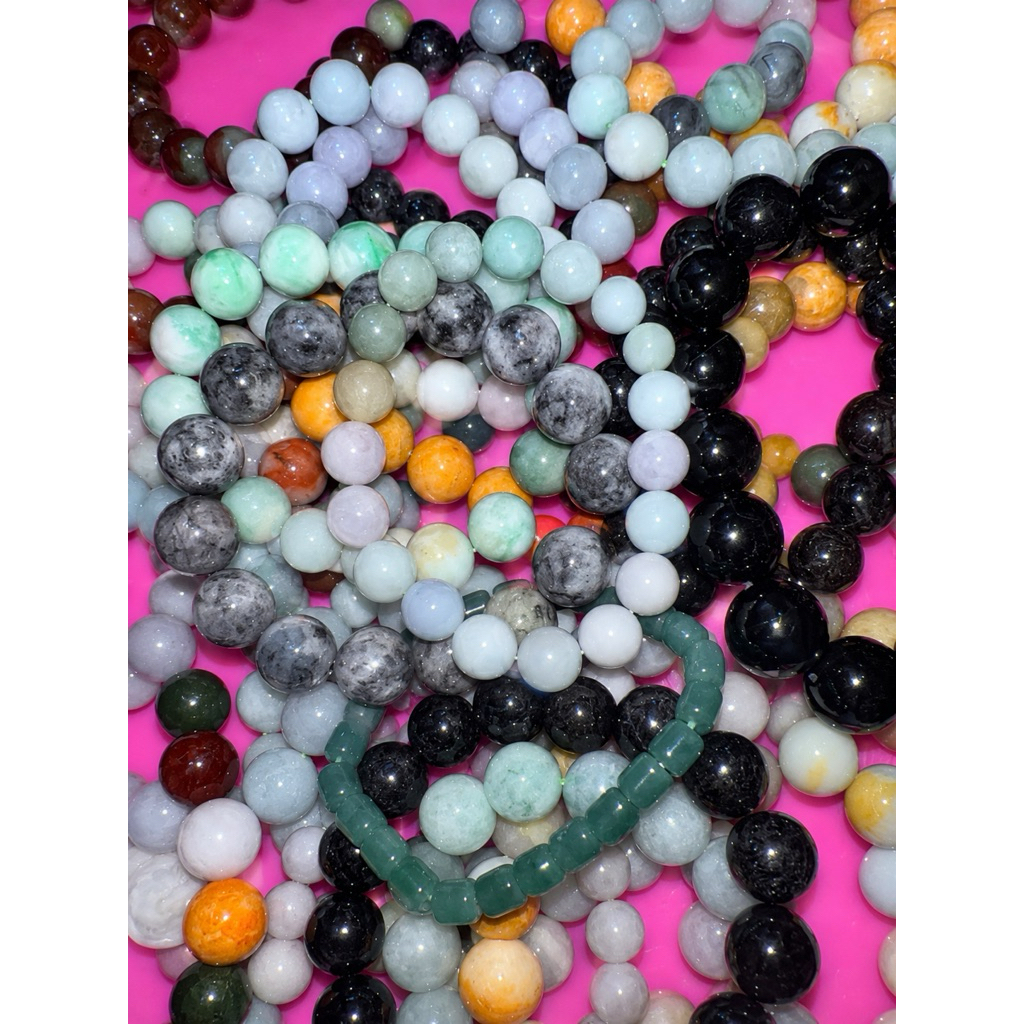 [Dengan Sertifikat] Gelang Giok Asli Natural Jade | Batu Giok Hijau Premium | Energi Positif & Keber