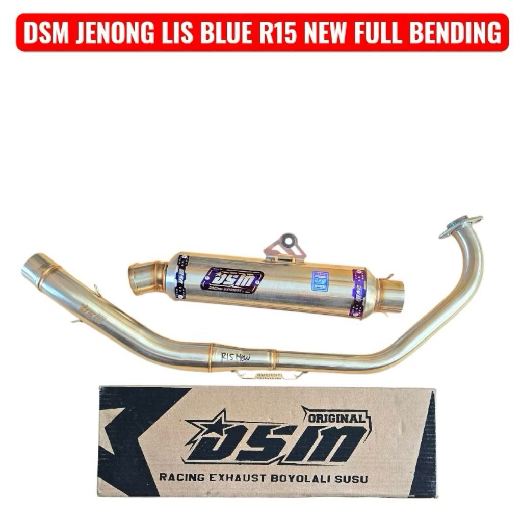 Knalpot DSM Jenong R15 New Vixion R Arm Banana