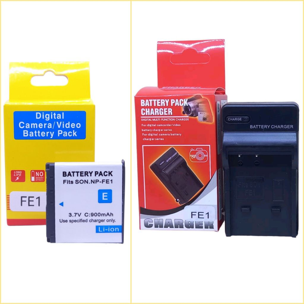 Baterai & charger NP-FE1 Sony cybershot camera DSC-T7 battery pocket kamera digital digicam