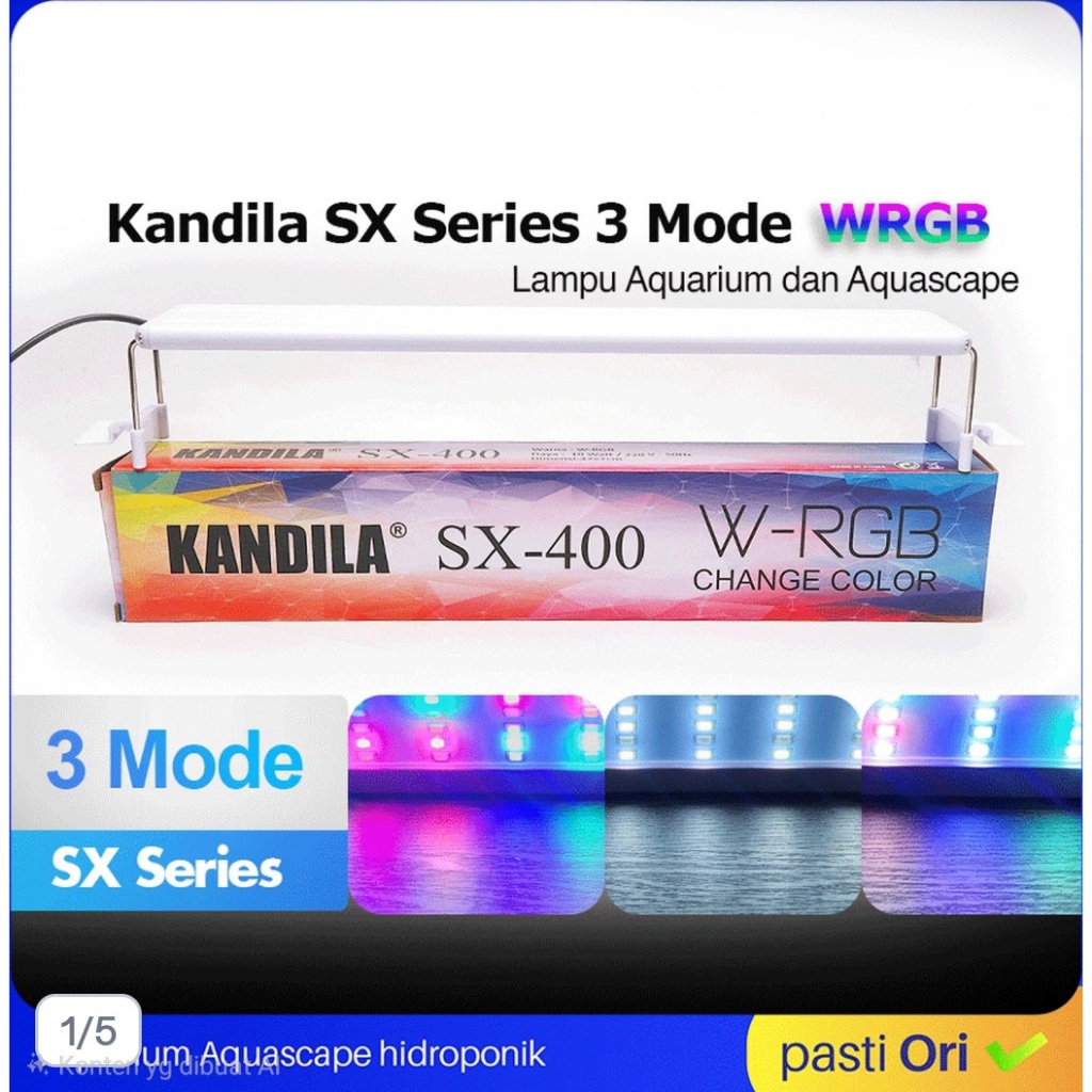 Lampu KANDILA SX Series WRGB 3 Mode Warna Lampu Aquarium Gantung KANDILA SX 200 300 400 500 600 800 