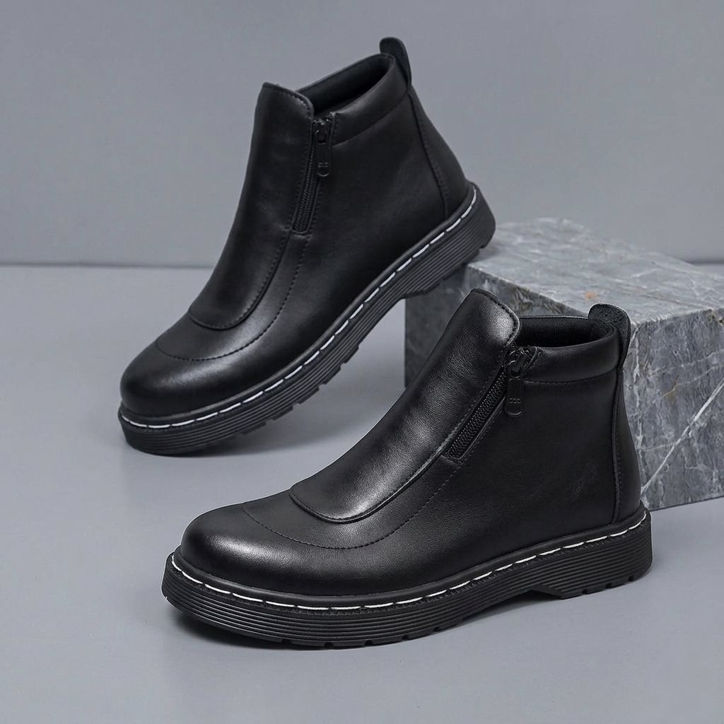 Sepatu Formal Pantofel Pdh Boots Resleting Pria