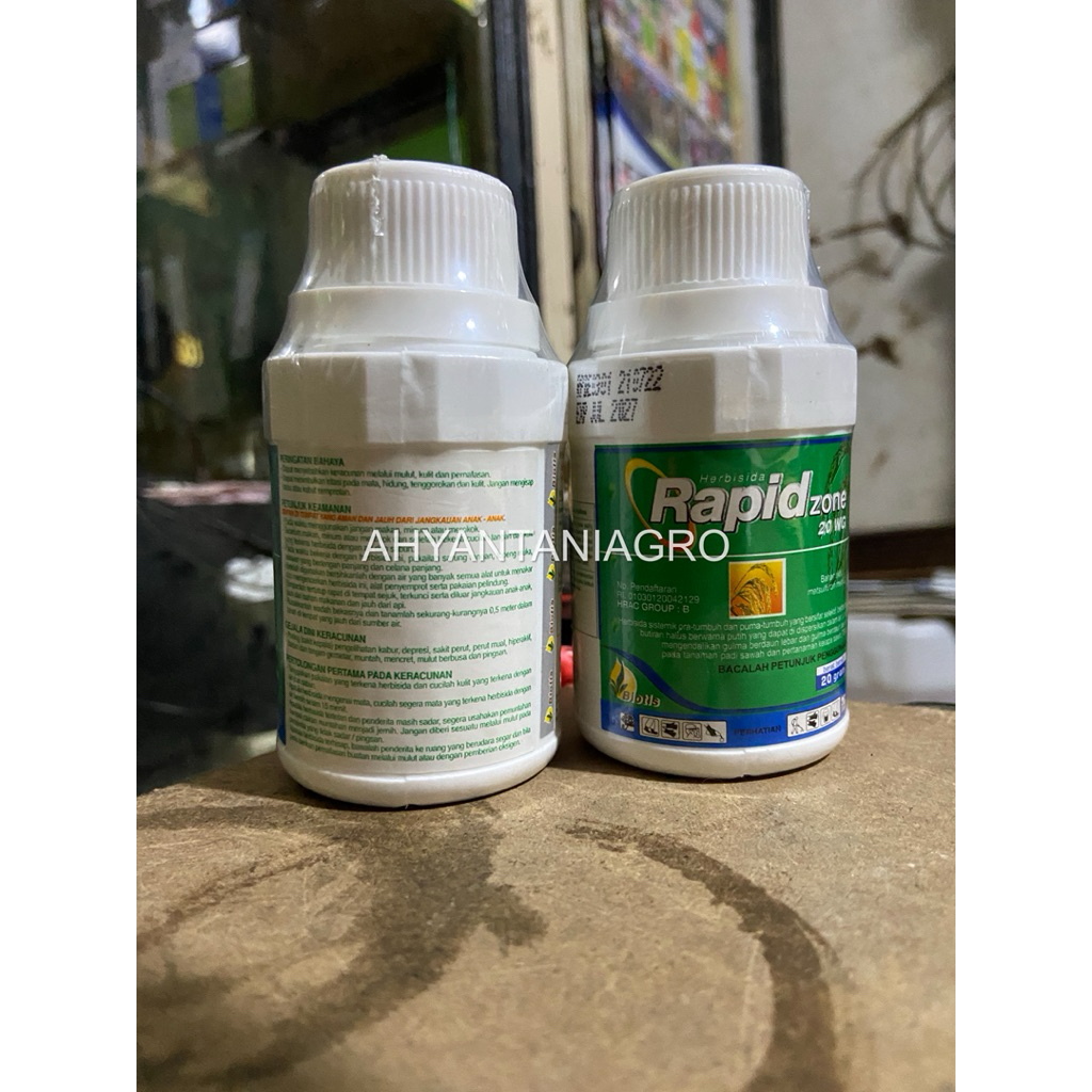 racun rumput/herbisida RAPID ZONE 20 wg, kemasan 20 gram