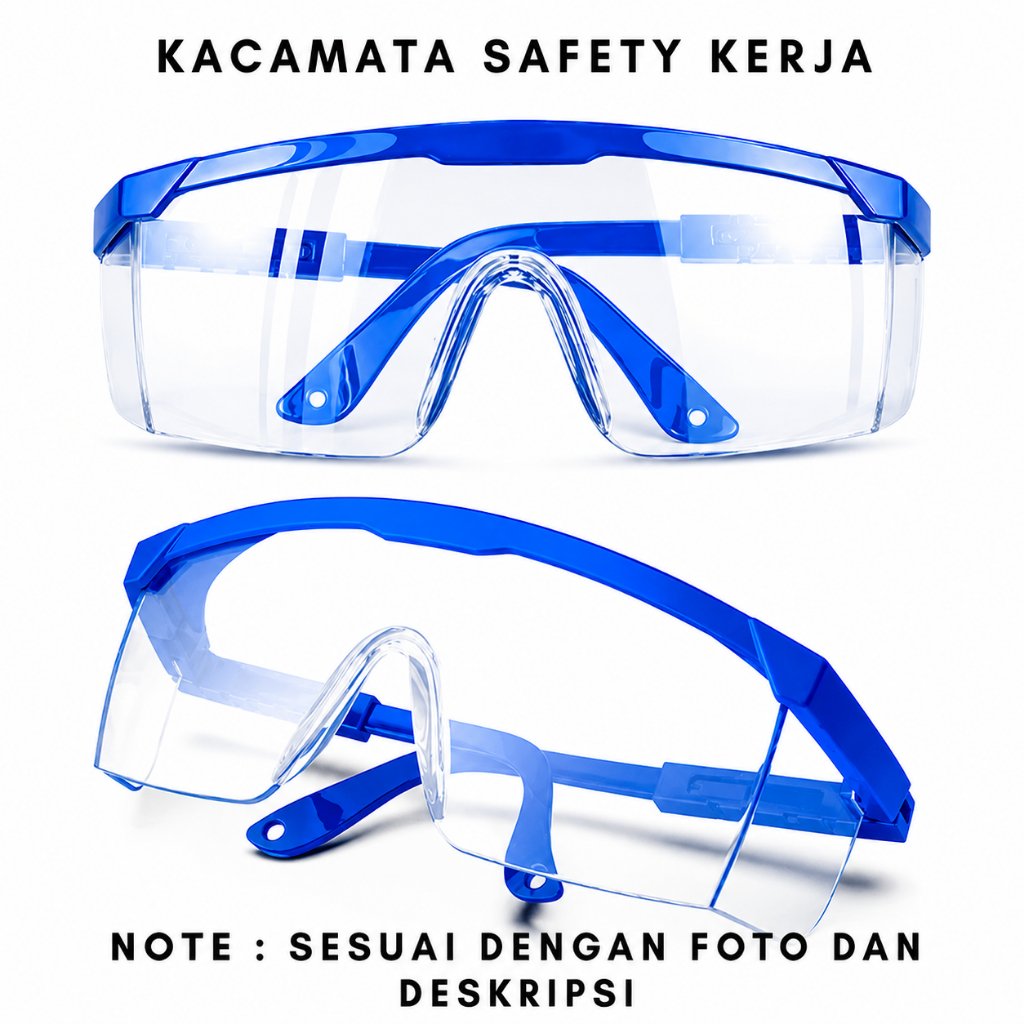 TERMURAH Kacamata Safety Bening Kacamata Las Safety Clear Kacamata Safety Kerja Anti Debu