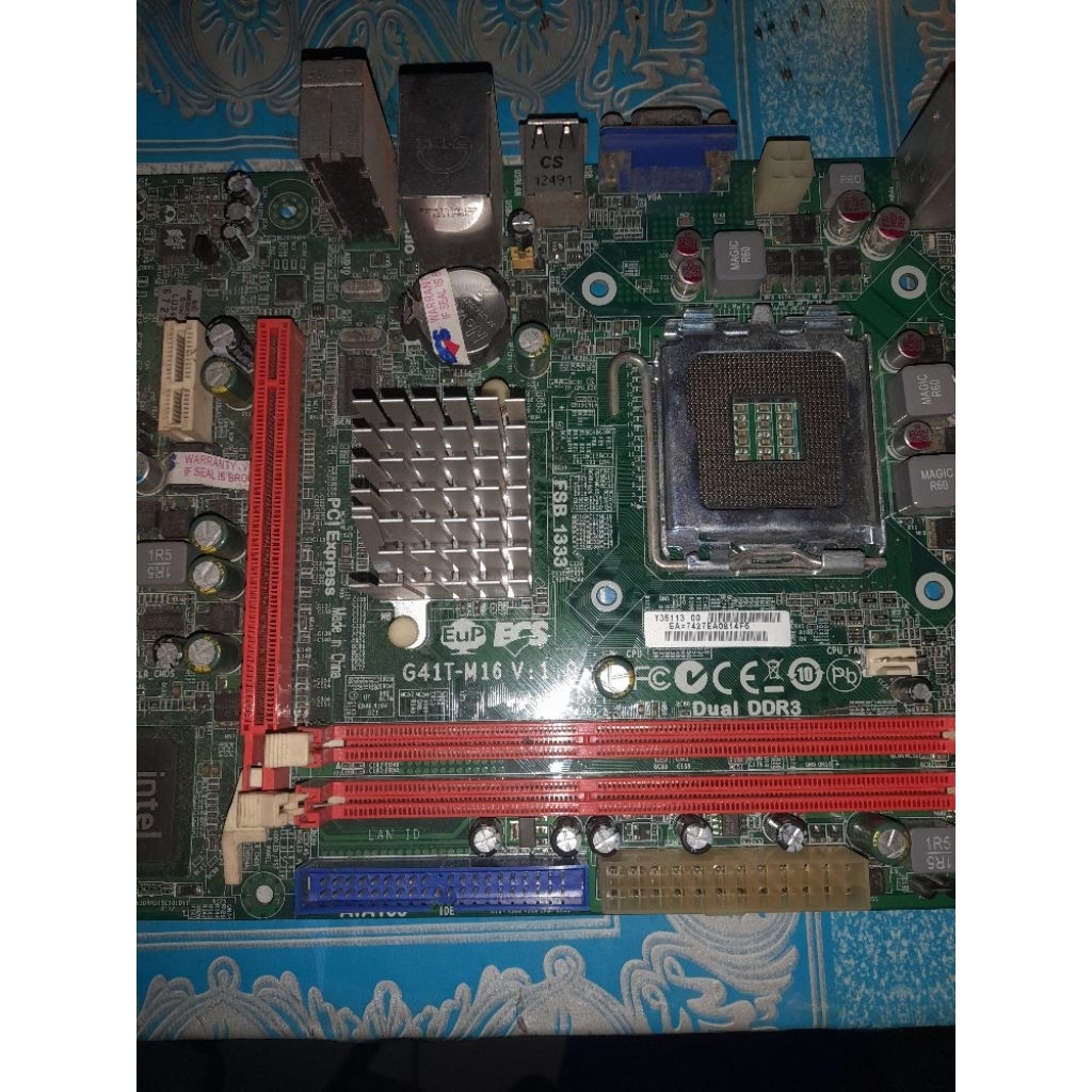 Motherboard intel ECS G41T-M16 socket 775 DDR3 second
