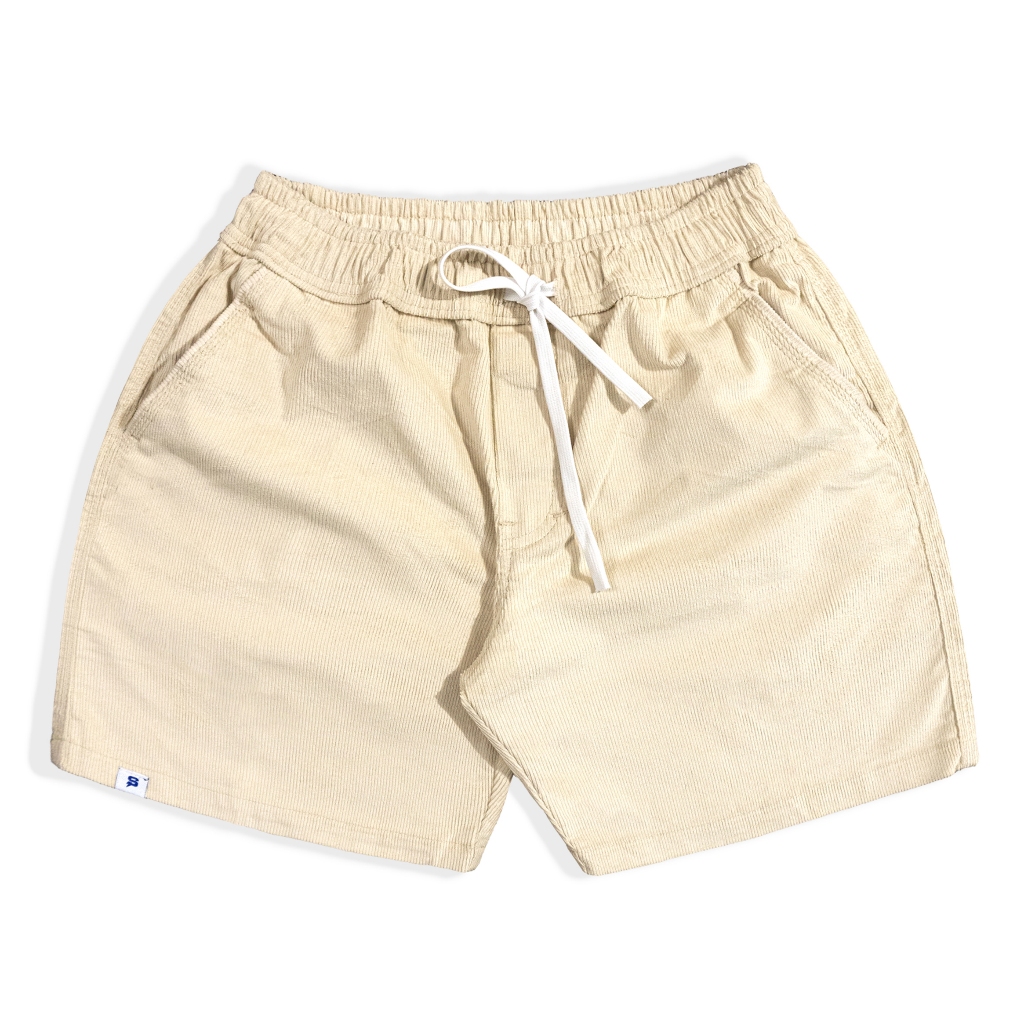 SUFINE-Shortpants Corduroy Cream Pria/ Celana Pendek Corduroy