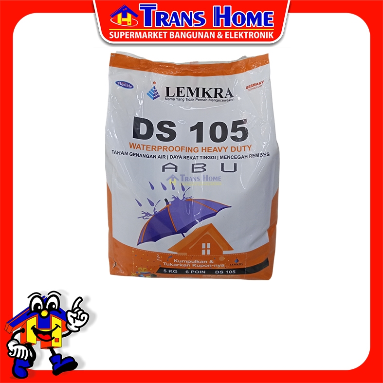 Semen Waterproofing DS105 Warna Abu 5KG (8) (LEMKRA)