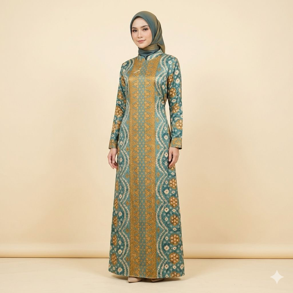 gamis jumputan palembang