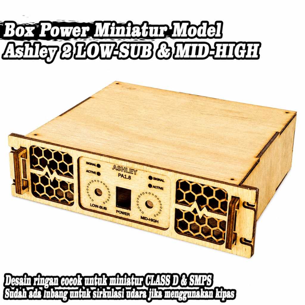 Box Power Miniatur Model ASHLEY 2 Channel | 2 Karakter
