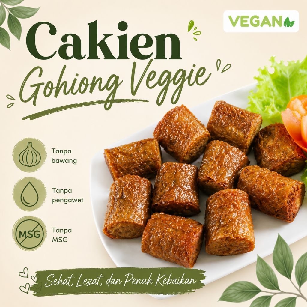 VEGGIE CORNER Cakien Gohiong Veggie Frozen Food Vegetarian