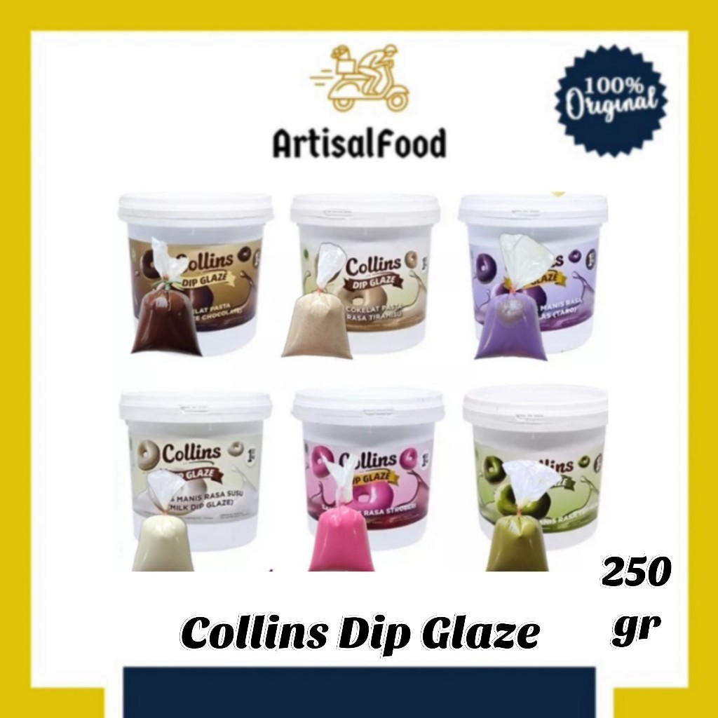 (250 GR) COLLINS Dip Glaze CHEESE
