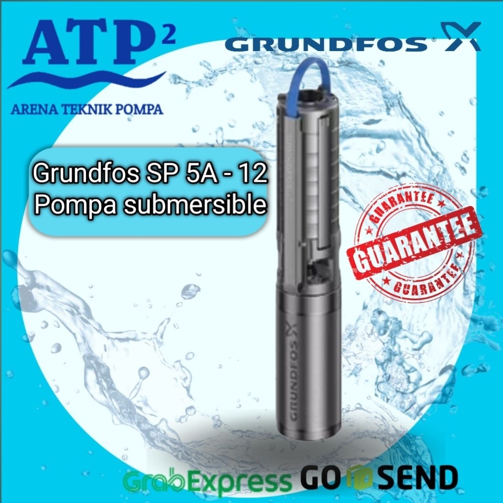 Grundfos SP 5A - 12 Oil Filled Pompa Celup Sumur Dalam Pompa Air Sumur Dalam