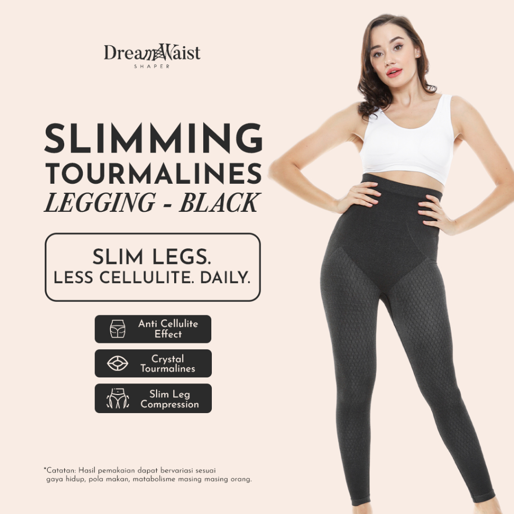 DreamWaist - Slimming Tourmalines Legging - Legging Kesehatan Pelangsing Perut Paha Compression Warn