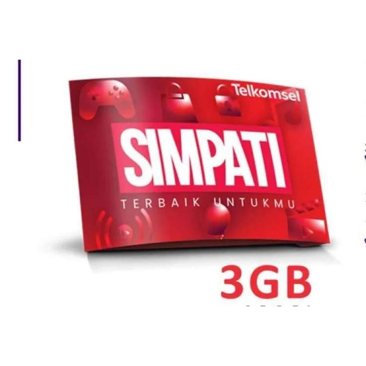 Voucher Grosir Kartu Perdana Telkomsel Simpati Red kuota paket data 2gb(exp 2029)