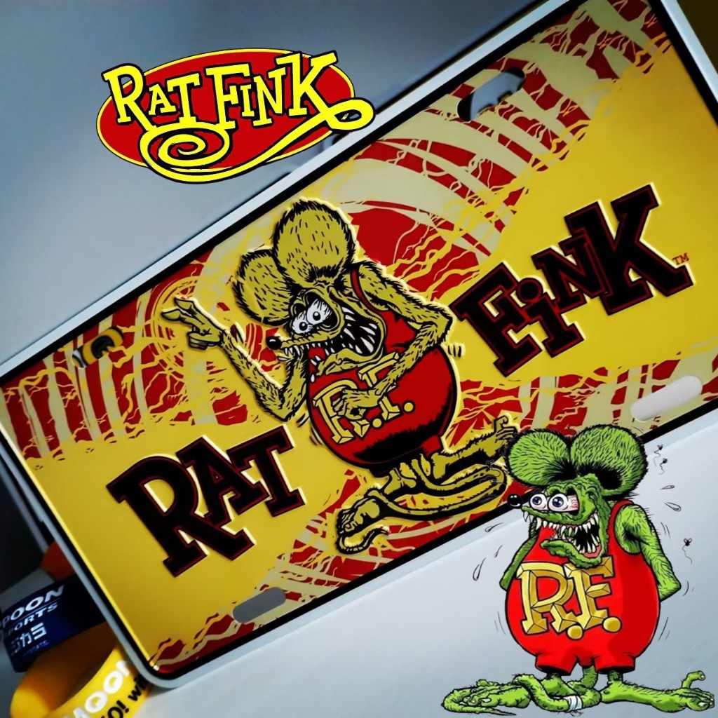 RATFINK JDM LICENSE PLATE EMBOSS – ALUMINIUM ALLOY - PLAT RATFINK