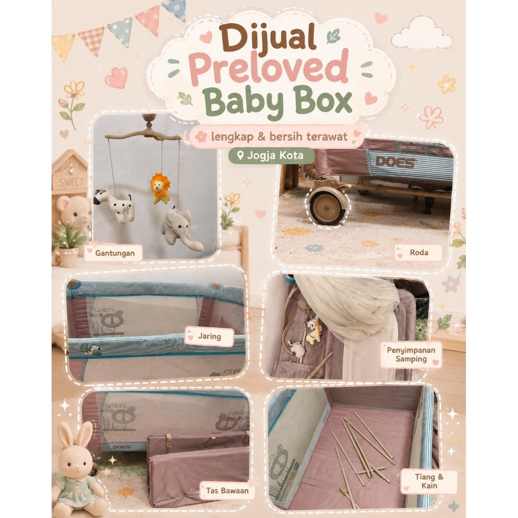 BABY BOX / KASUR BAYI BABY DOES PRELOVED