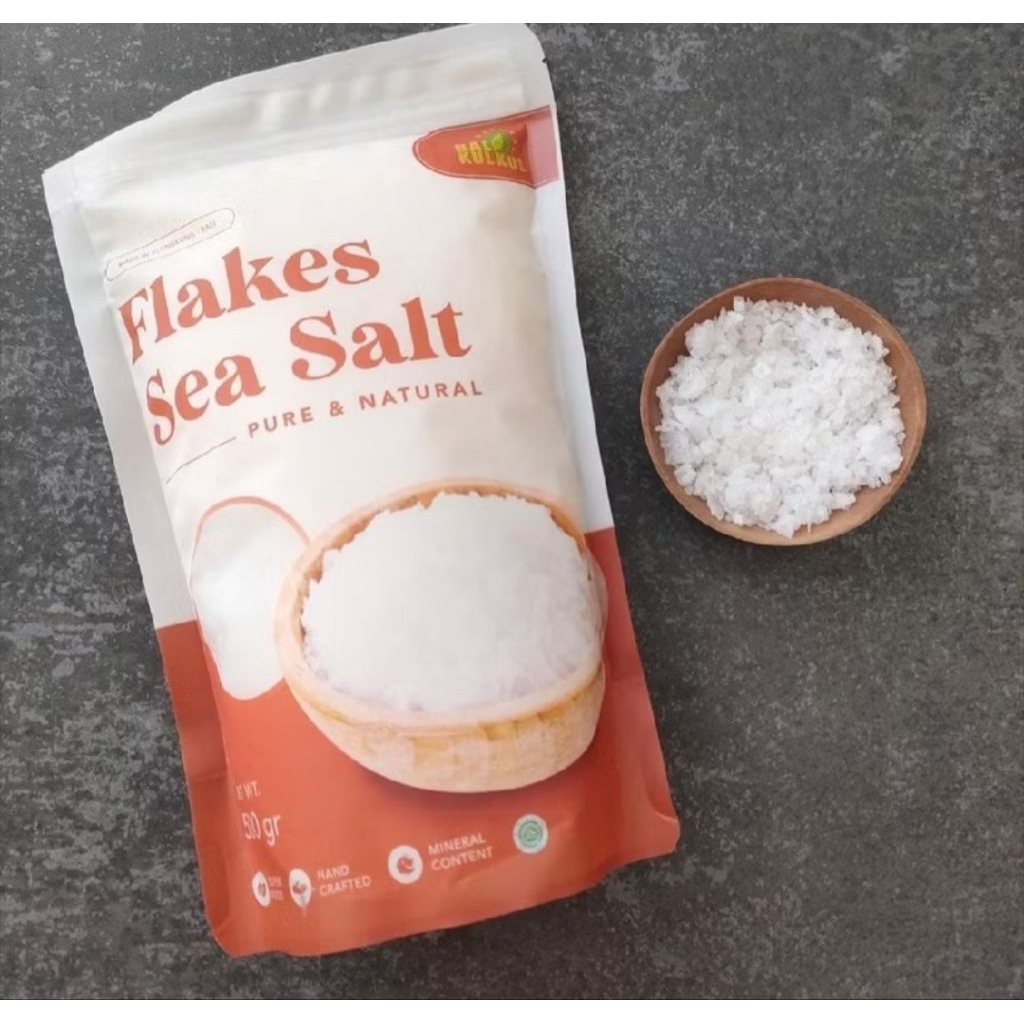 Natural Bali Kulkul Flakes Sea Salt (Garam Laut Kasar)