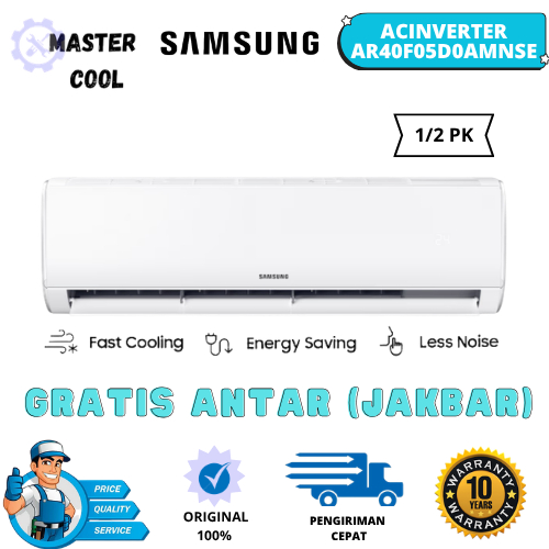Samsung AC Split Neo Alpha Inverter 0.5PK AR40F Hemat Listrik Fast Cooling Less Noise Garansi Resmi 