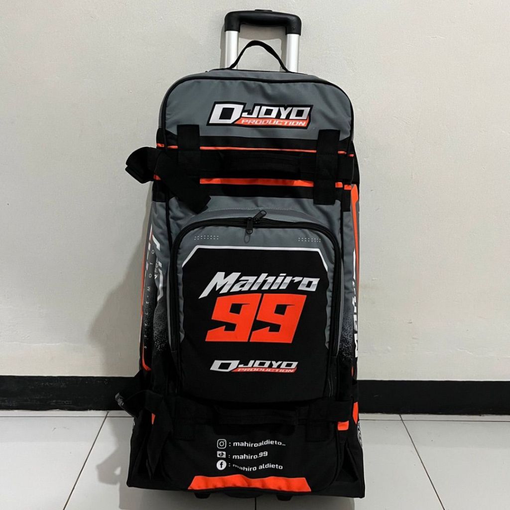 SVNX TROLLEY BAG MOTOCROSS / RACING GEAR BAG / TAS PERLENGKAPAN BALAP MOTOR CROSS TRAIL ENDURO TAS T