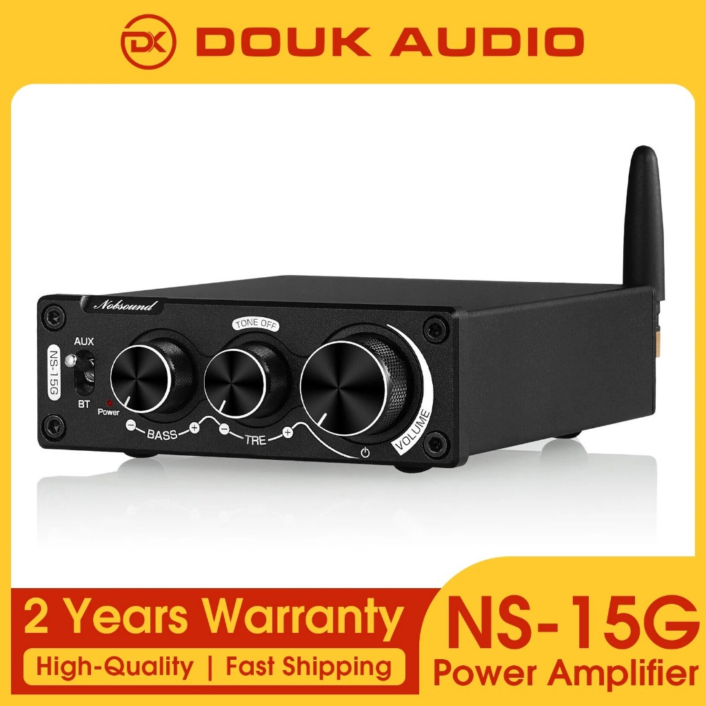Douk Audio & Nobsound Mini TPA3116 Penguat Audio Digital HiFi Bluetooth 5.0 Kelas D Stereo Penguat D