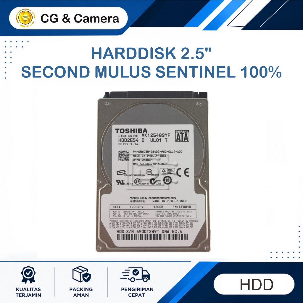 HDD 2.5" 120GB 160GB 250 GB Harddisk Laptop PS PS2 PS3 PS4 Eksternal 2.5 2,5 Second