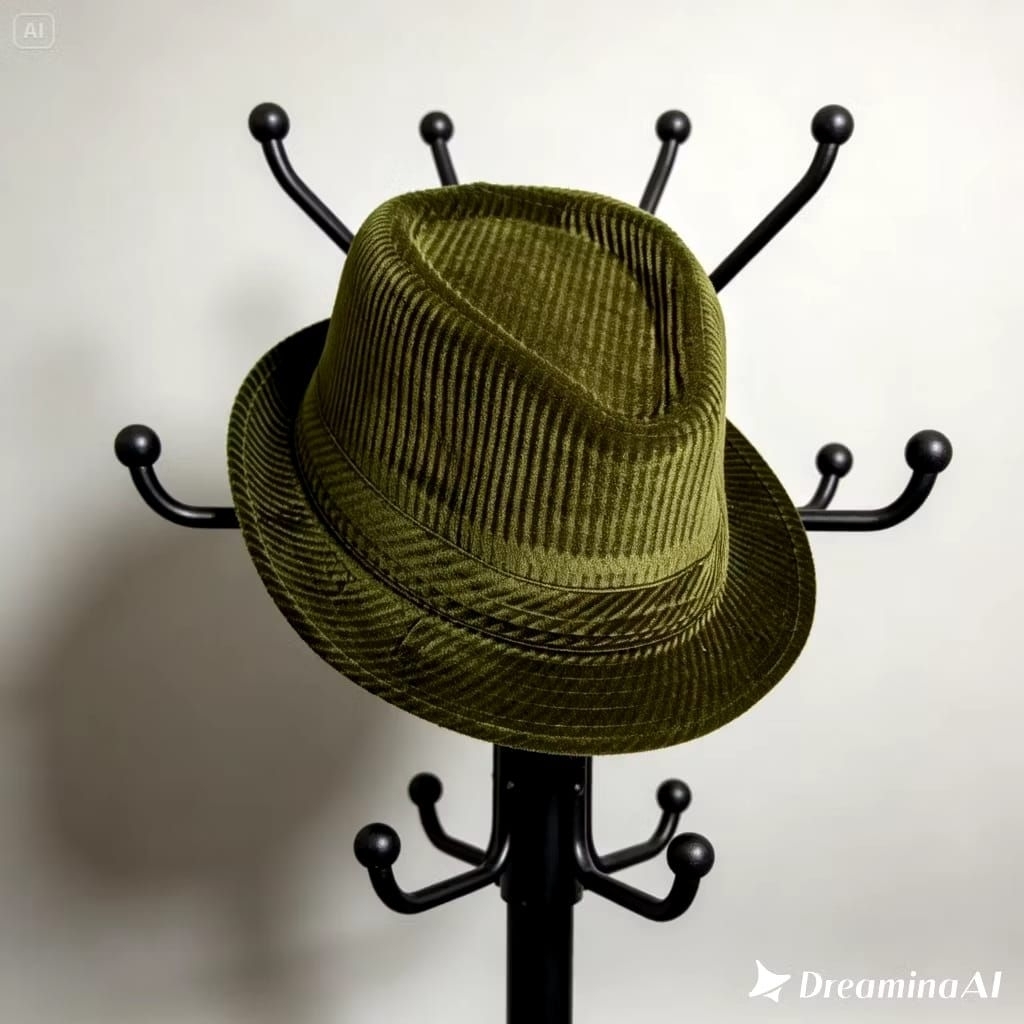 Topi Fedora Corduroy - Topi Pria Elegan dengan Desain Klasik dan Bahan Corduroy Nyaman