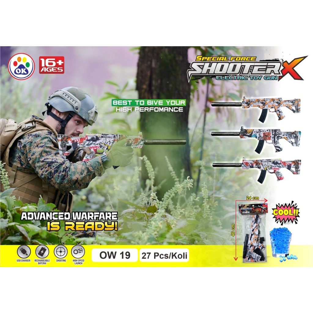 Toyz90 Mainan pistol Gel Ball / Mainan Water Gel Tembakan / mainan soft gun tembak pistol / pistol j