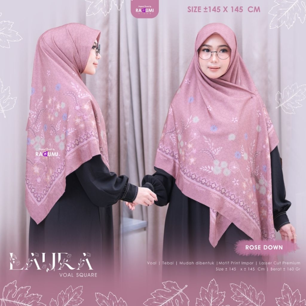 LAURA VOAL SQUARE JUMBO BY RAQUMI HIJAB