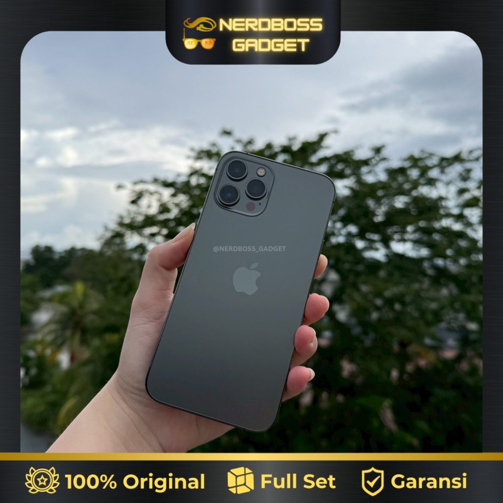 APPLE IPHONE 12 PRO MAX GRAPHITE 128GB ORIGINAL MULUS MANTAP