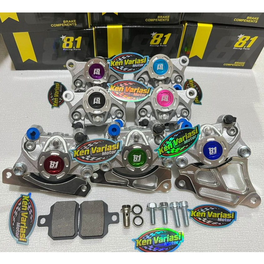 KALIPER + BREKET formula 81 racing part 8.1 vario beat scoopy spacy genio piringan CAKRAM DEPAN DISK