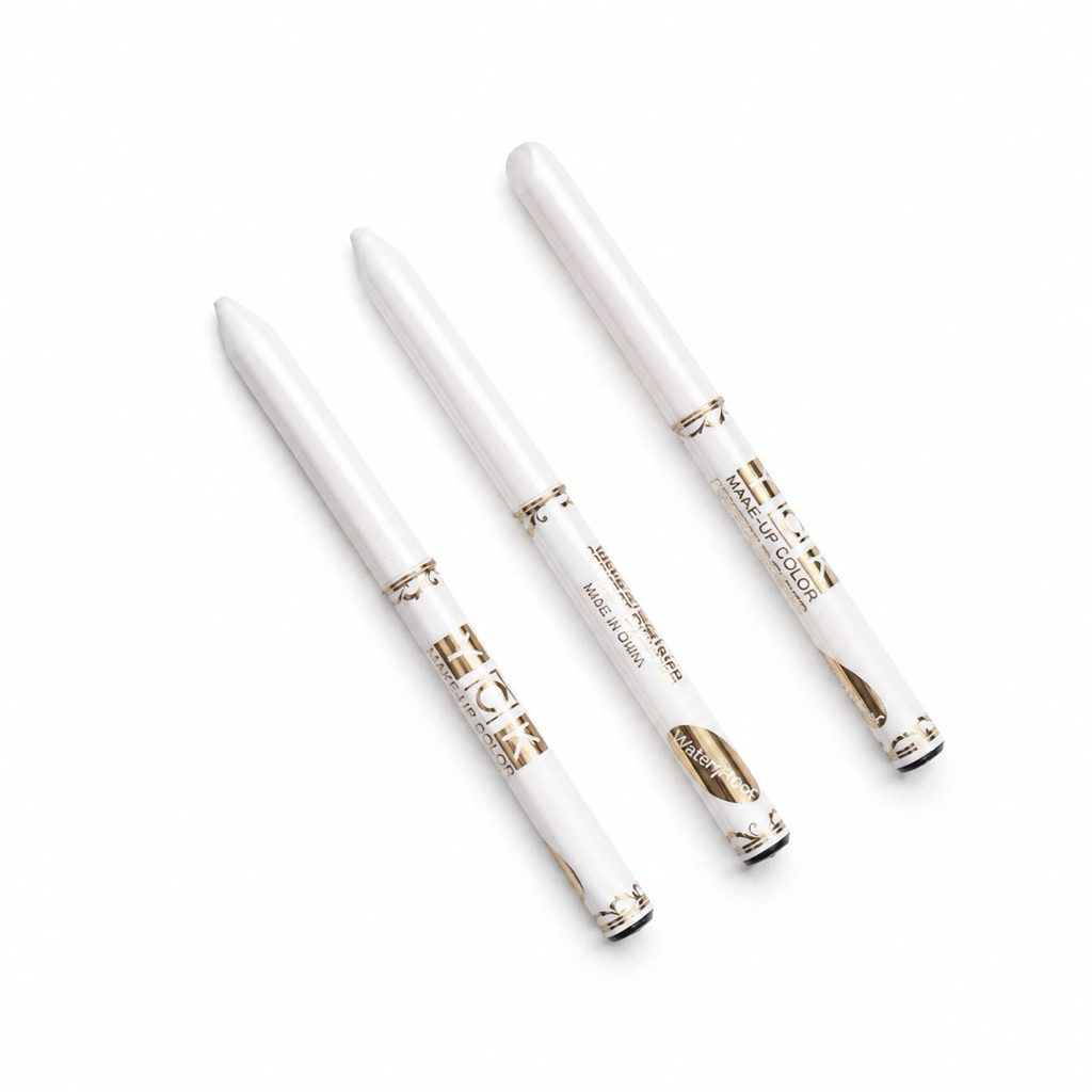 eyeliner waterproof/ pensil alis eyeliner putih coklat