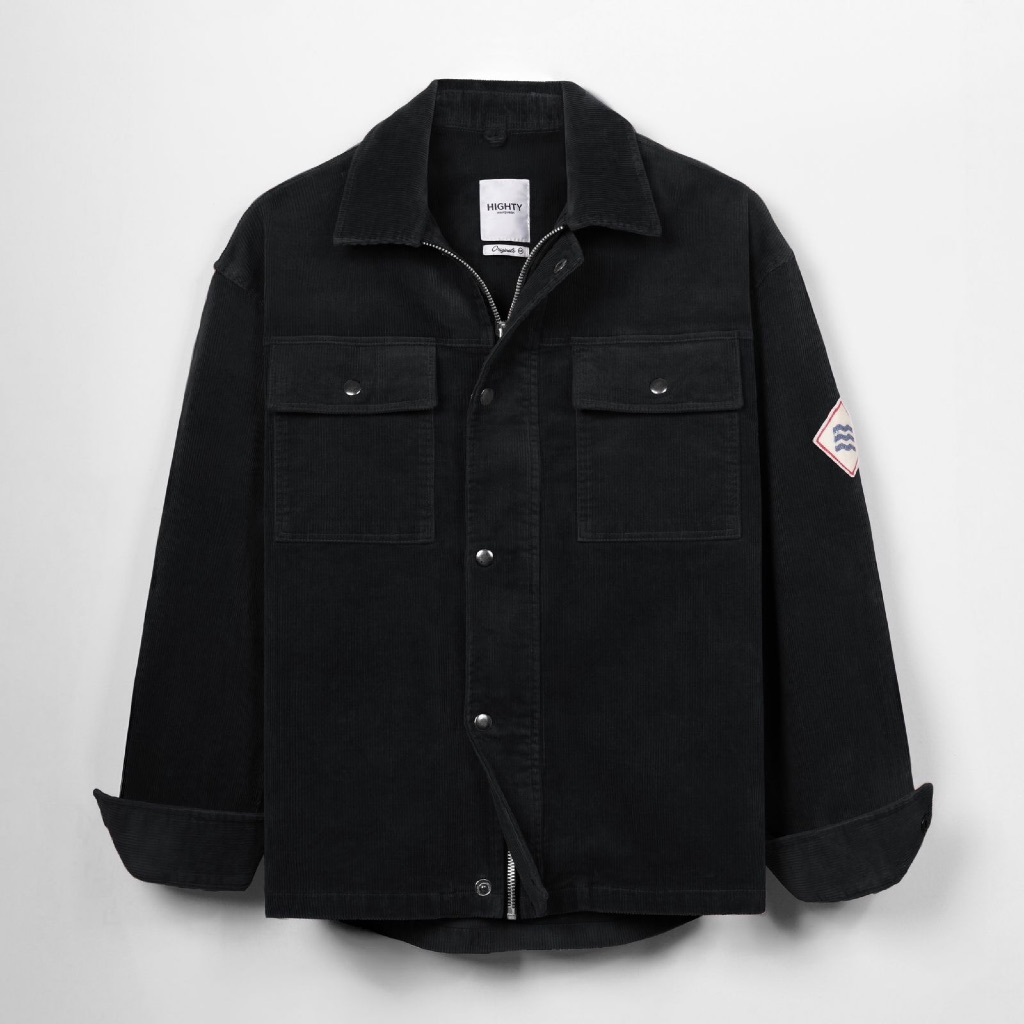 HIGHTY Archi Black Corduroy Jacket  | Jaket Pria