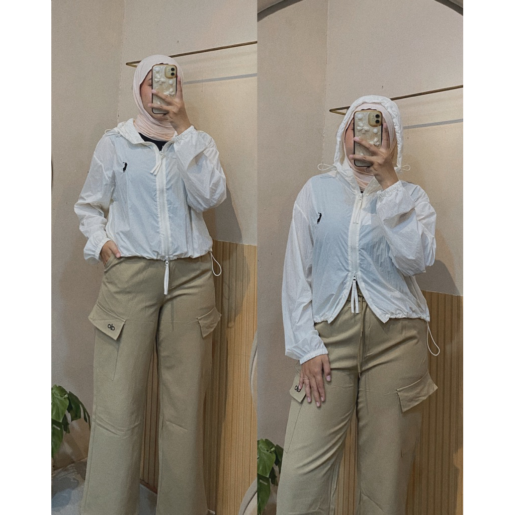 SABRINA - JACKET PARASUT - JACKET WANITA - JACKET OLAHRAGA WANITA - ATASAN PARASUT