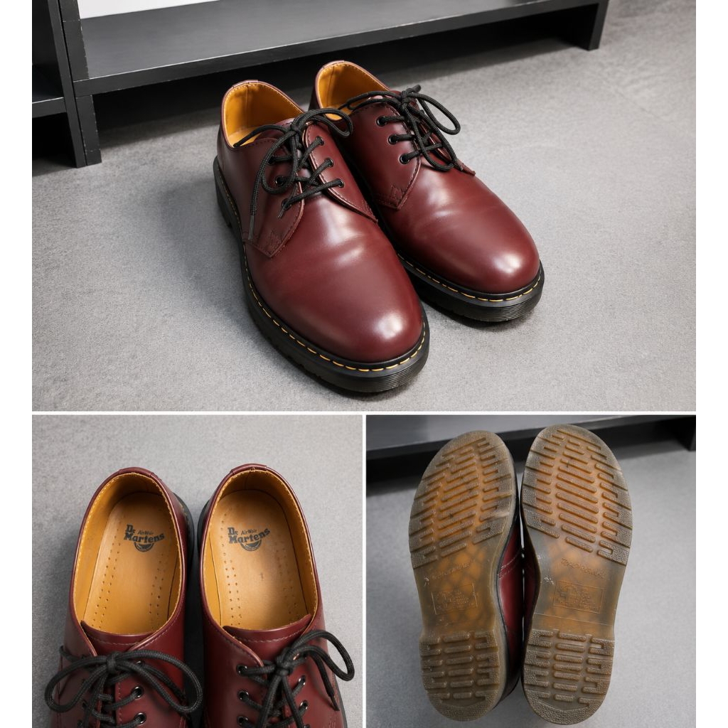 Dr Martens 1461 Burgundy Original Size 42 Made in China