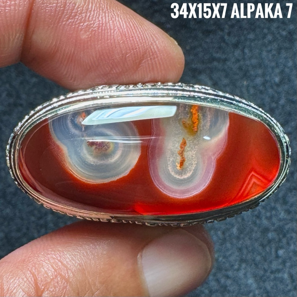 Cincin Batu Akik Natural Lafadz Allah