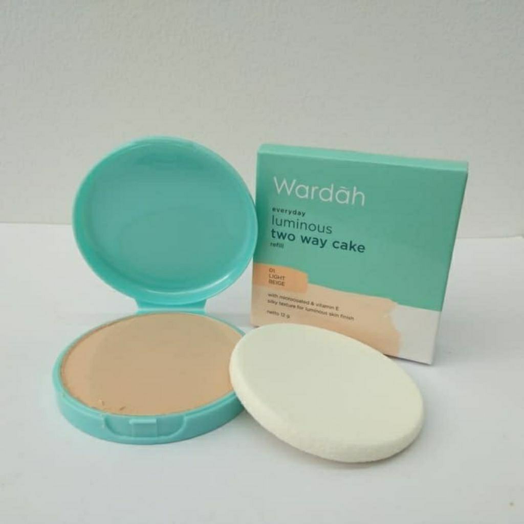 Bedak wardah luminous two way cake refil no 2