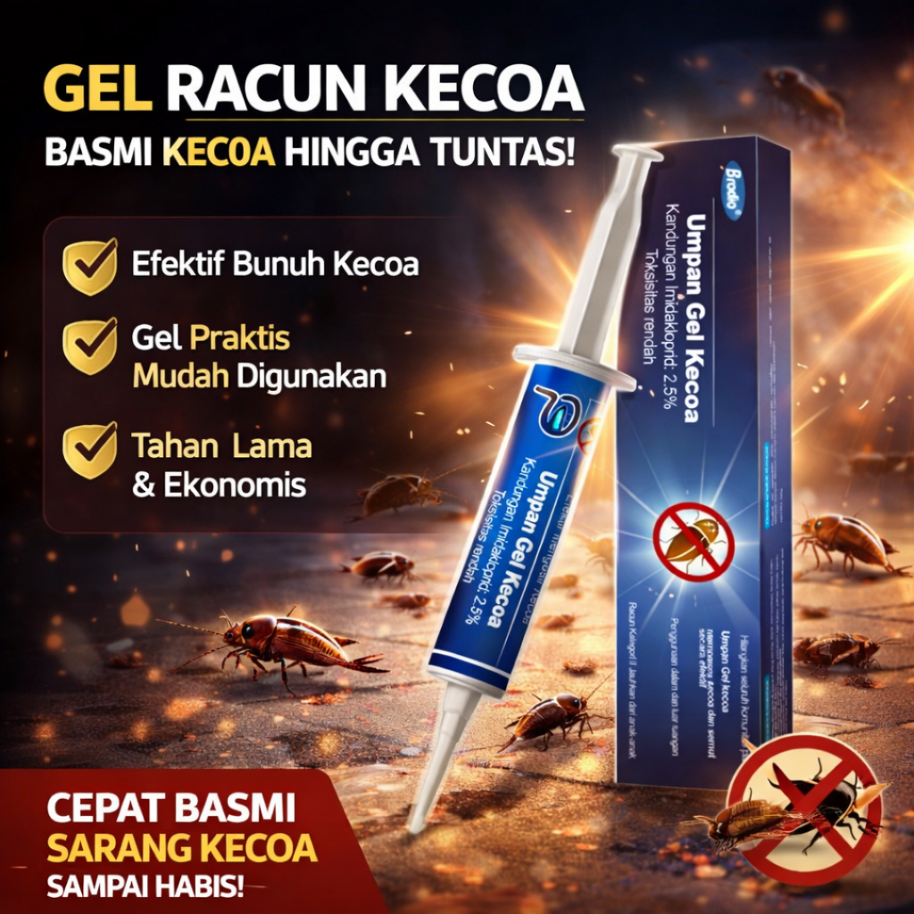 Glowhome Gel Pembasmi Kecoa Paling Ampuh Umpan Racun Kecoa Jerman Mati Sampai Ke Sarang