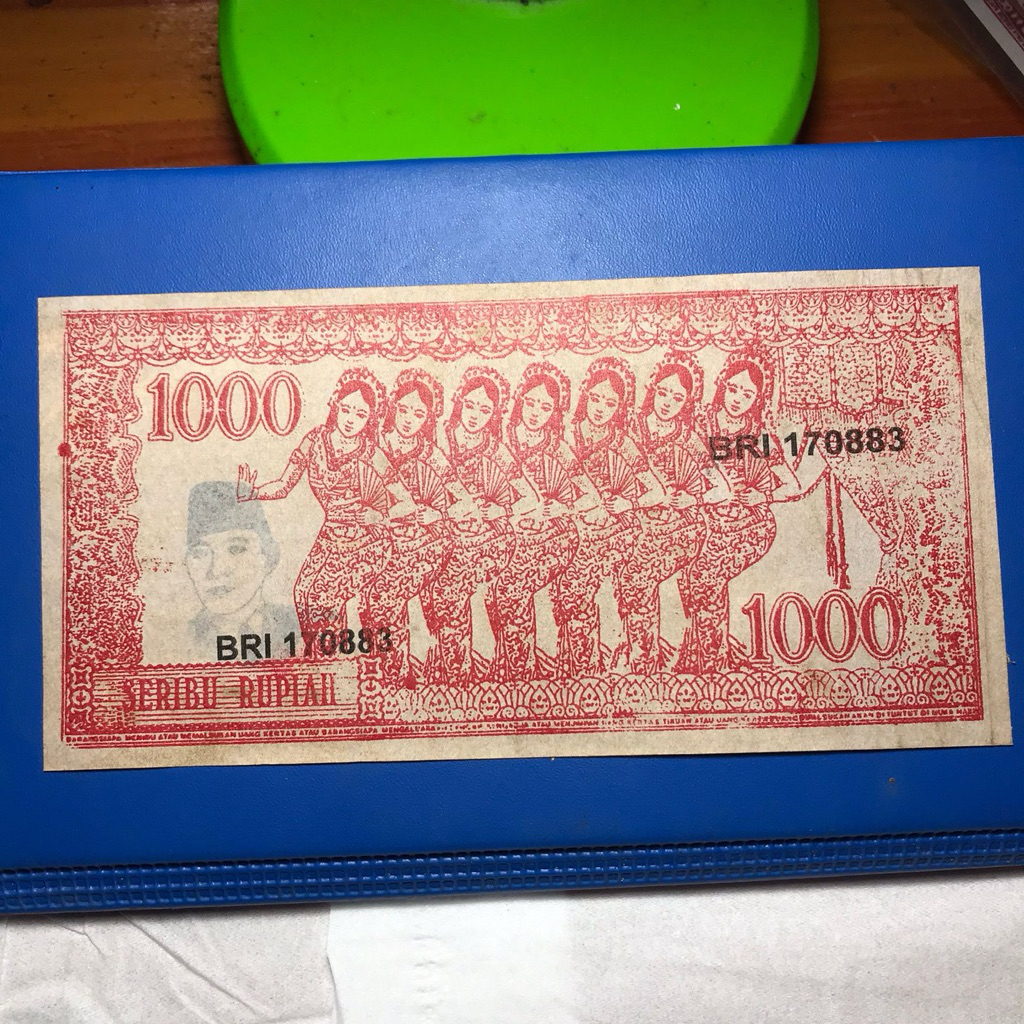 Uang 1000 Rupiah SUKARNO 1964 Penari 7